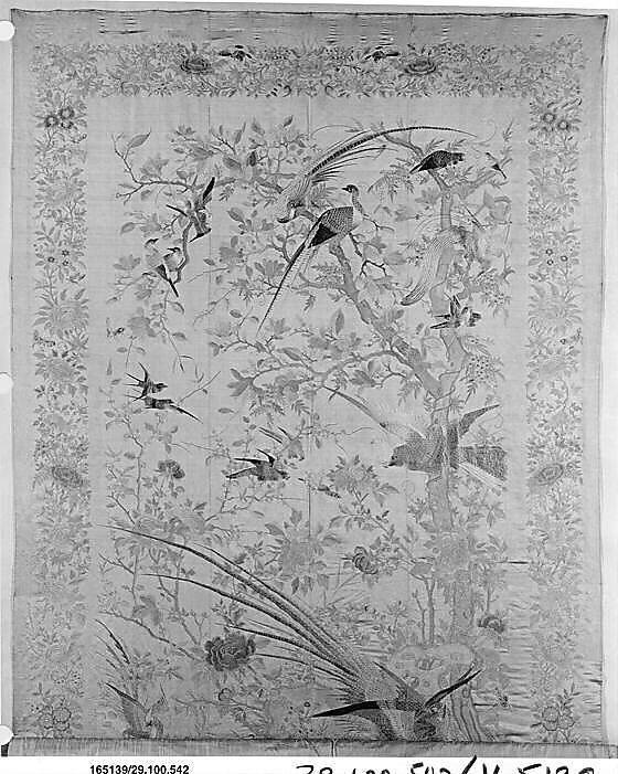 Hanging, Silk, on silk, China