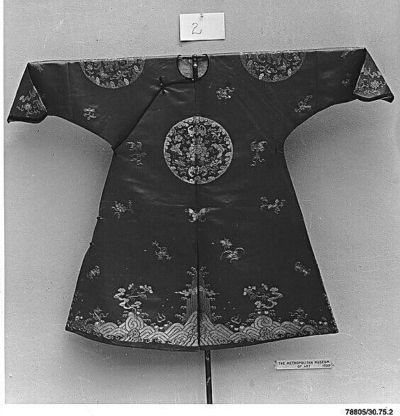 Boy's Robe, Silk, metallic thread, China 