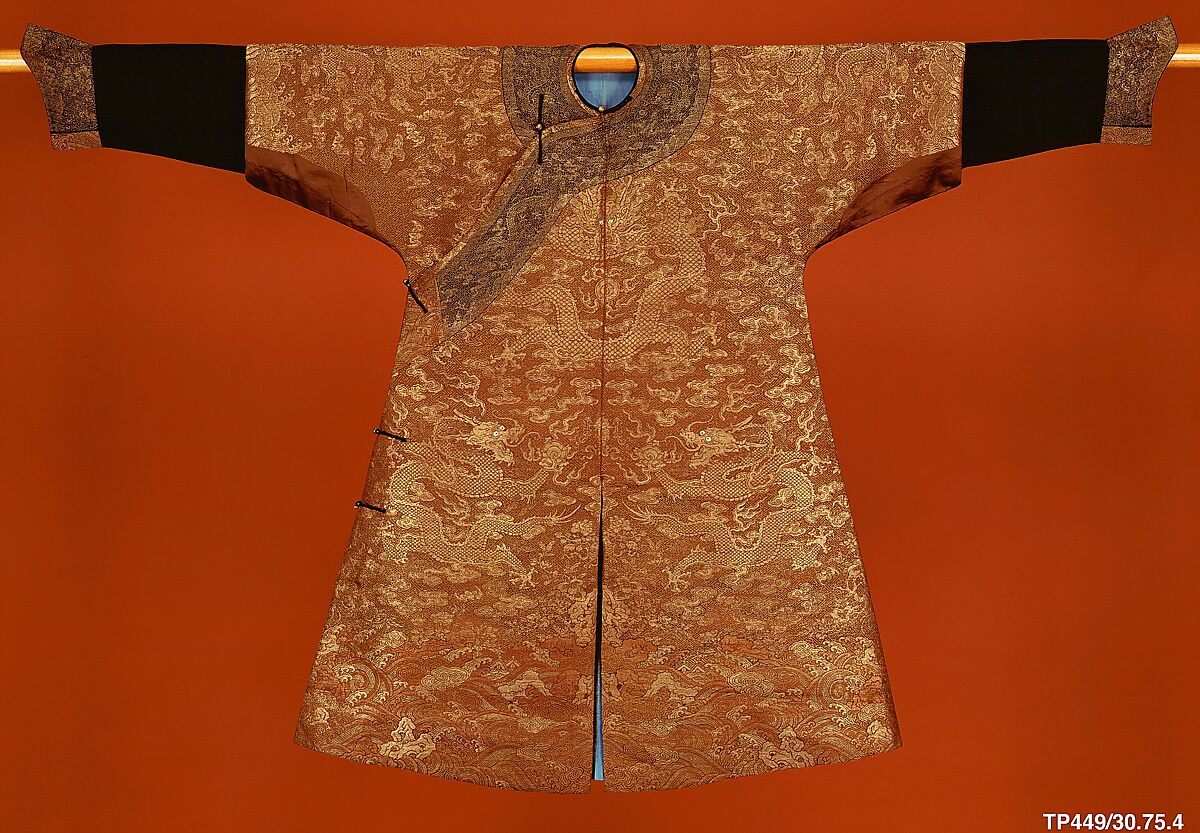 Imperial Court Robe, Silk, metallic thread, China 