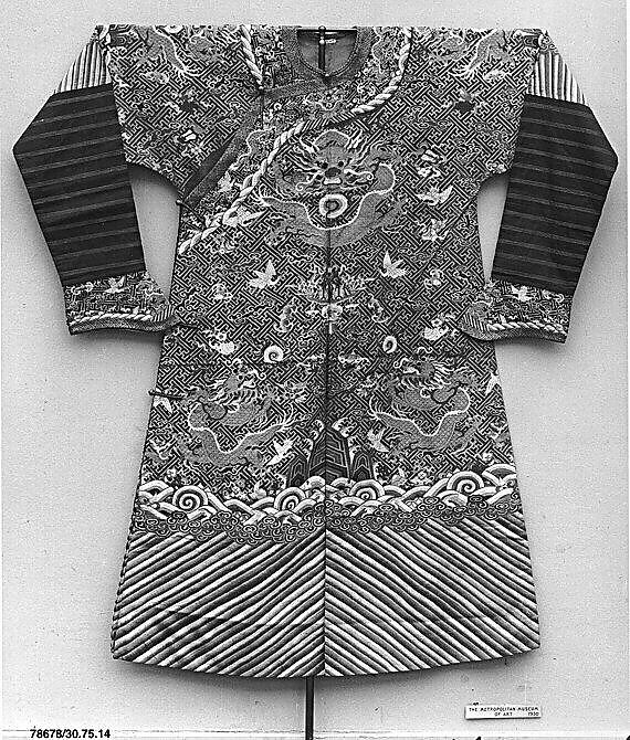 Imperial Court Robe, Silk, metallic thread, China 