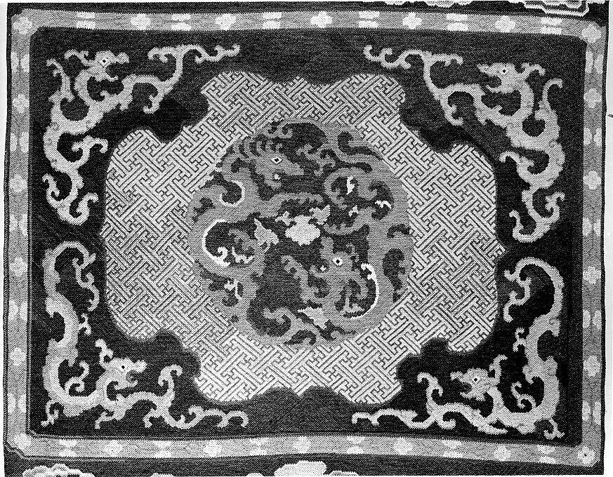 Chair Strip, Silk, metallic thread;  on silk;  lined with silk, China