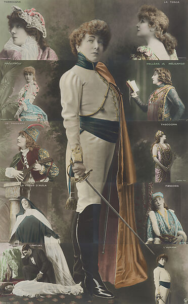 [Sarah Bernhardt Composite Portrait], Paul Boyer (French, 1861–1908), Gelatin silver prints with applied color 