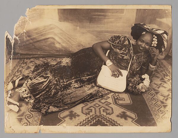 Reclining Woman, Senegalese photographer, Gelatin silver print 