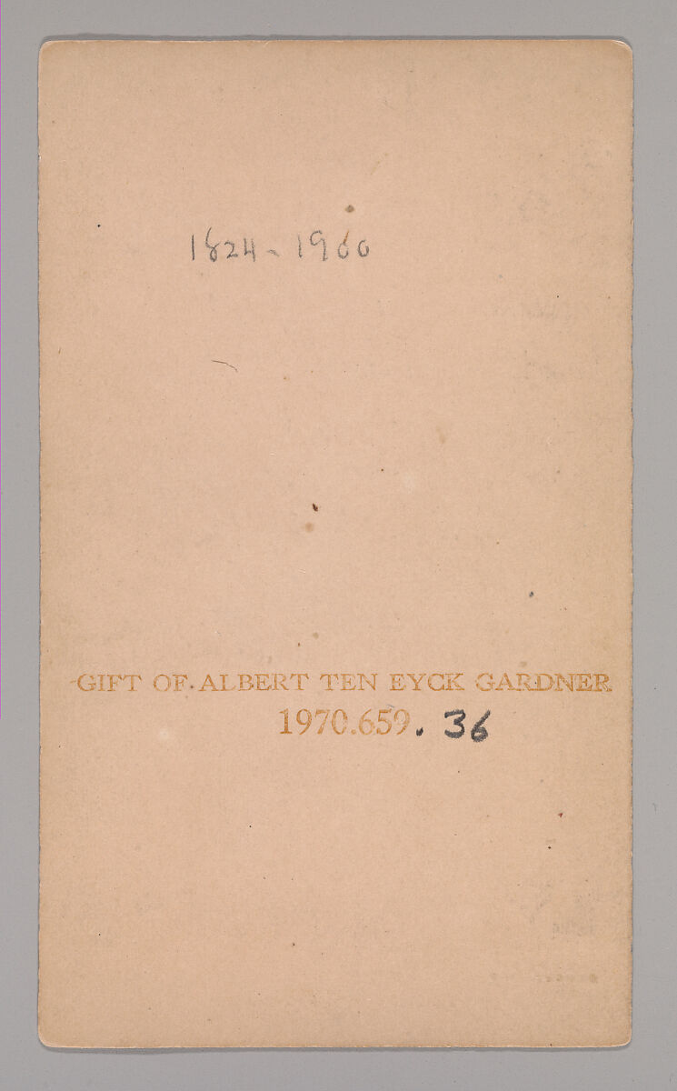 [William Holbrook Beard], J. T. Upson (American, active 1860s), Albumen silver print