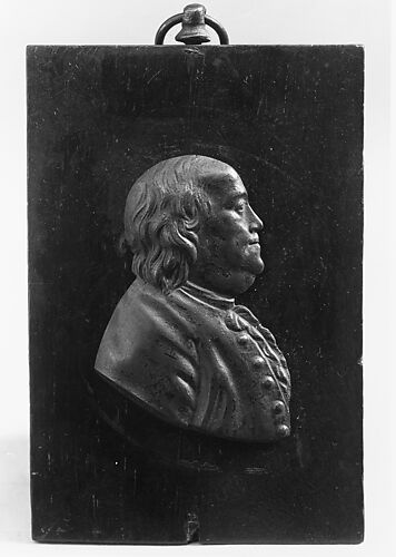 Plaque of Benjamin Franklin