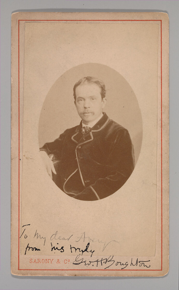 [George Henry Boughton], Oliver François Xavier Sarony (Canadian, 1820–1879), Albumen silver print 