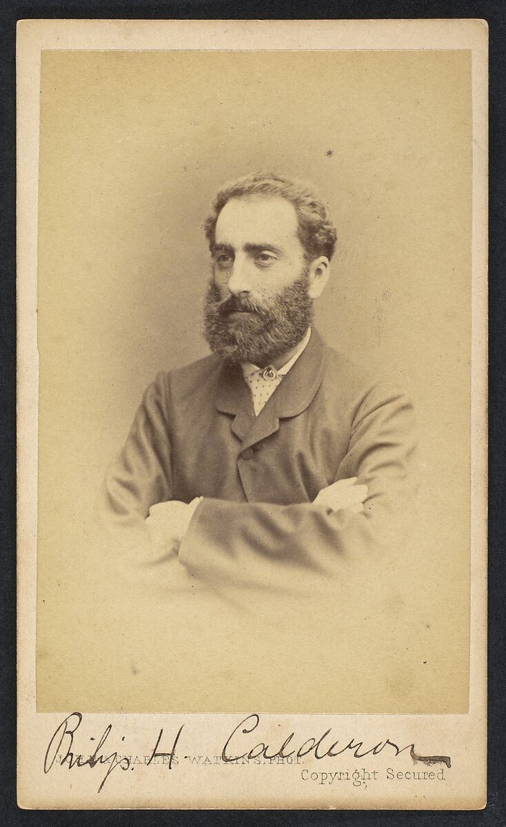 [Philip Hermogenes Calderon], John and Charles Watkins (British, active 1867–71), Albumen silver print 