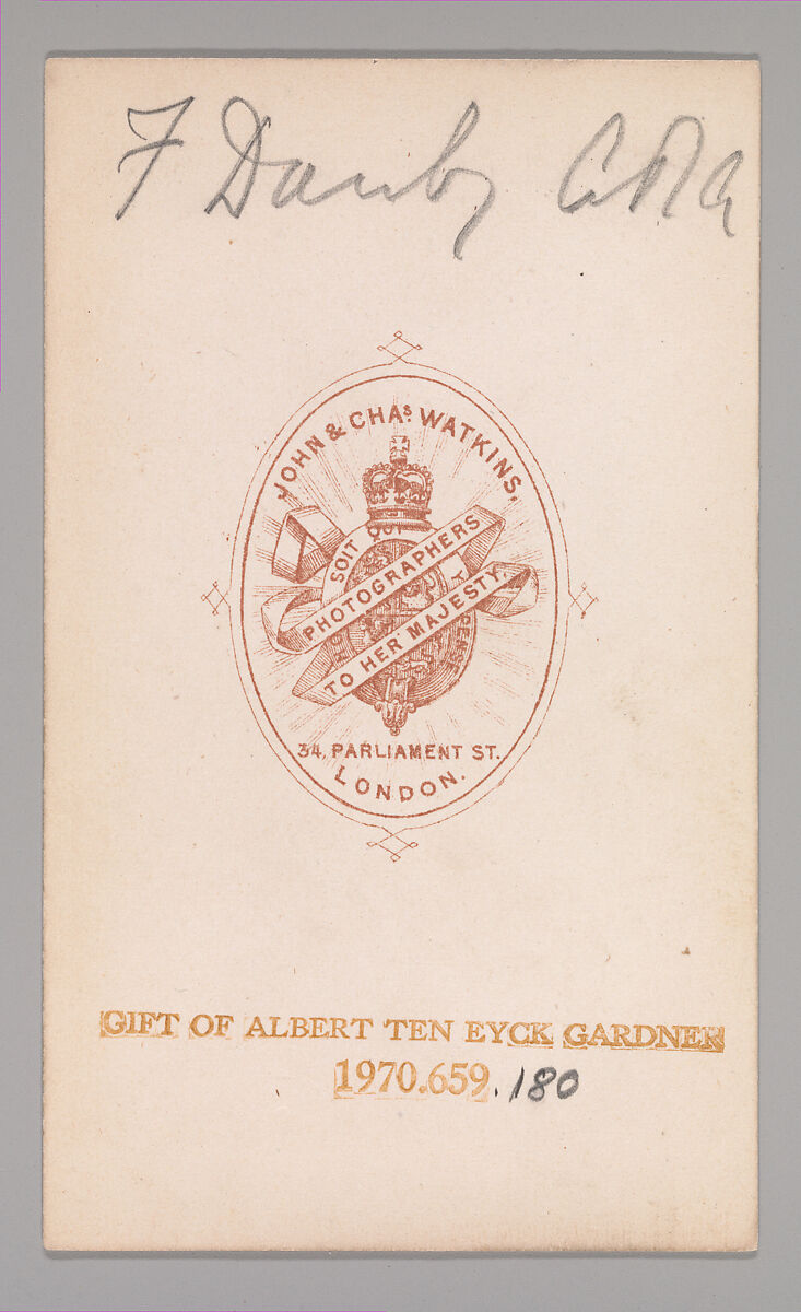 [Francis Danby], John and Charles Watkins (British, active 1867–71), Albumen silver print