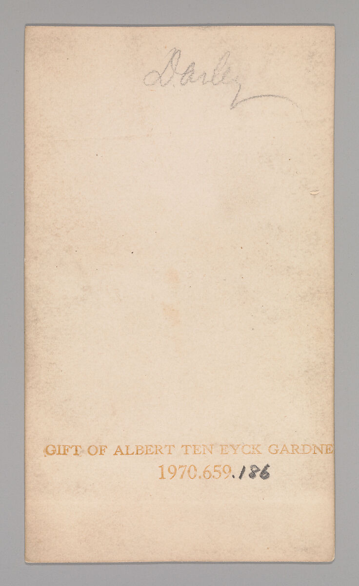 [Unknown Subject], Unknown, Albumen silver print