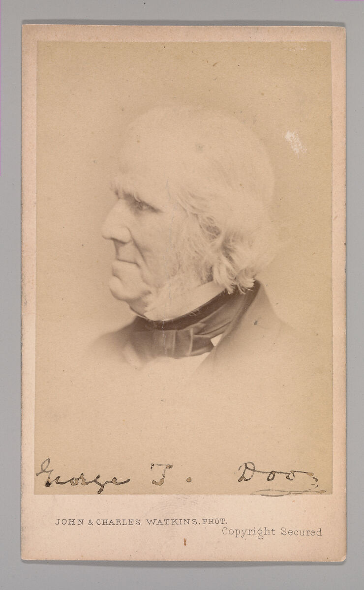 [George Thomas Doo], John and Charles Watkins (British, active 1867–71), Albumen silver print 