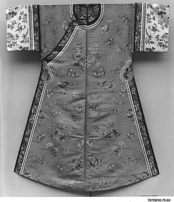 Summer Robe for Lady, Silk, metallic thread, China 
