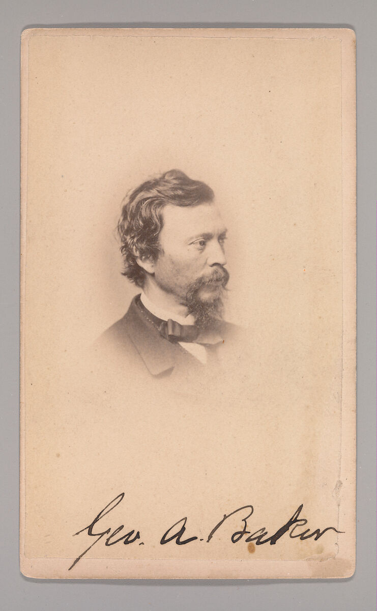 [George Augustus Baker], Maurice Stadtfeld (American, active 1860s), Albumen silver print 