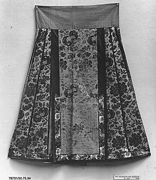 Skirt, Silk, China 