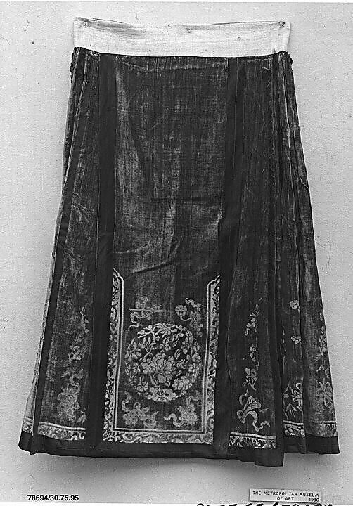 Skirt, Silk, China 