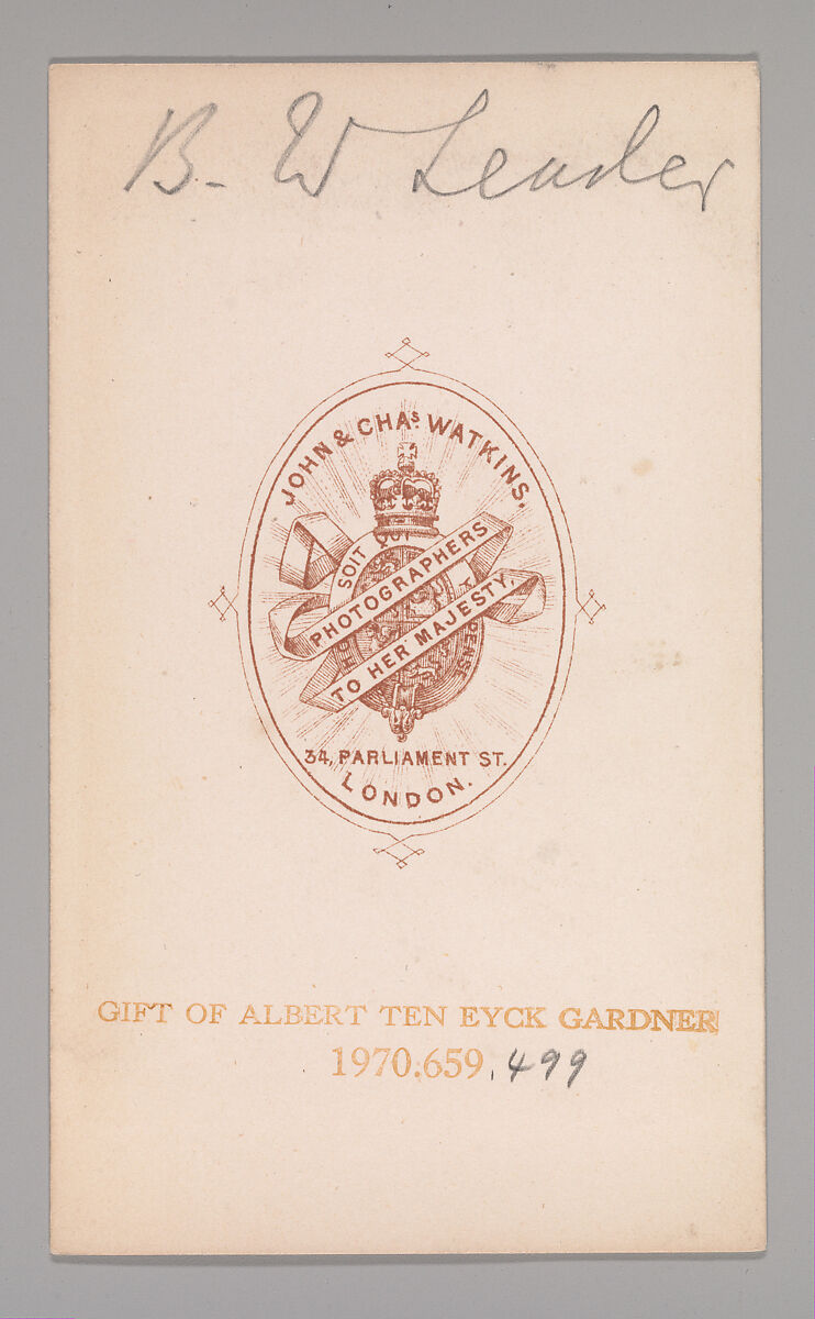 [Benjamin William Leader], John and Charles Watkins (British, active 1867–71), Albumen silver print