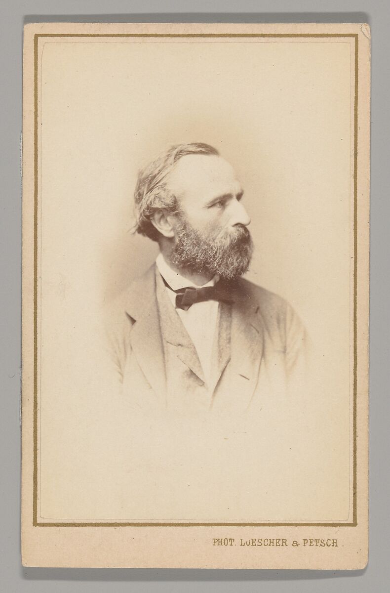 [Unknown Subject], Loescher &amp; Petsch (German, active ca. 1860–90), Albumen silver print 