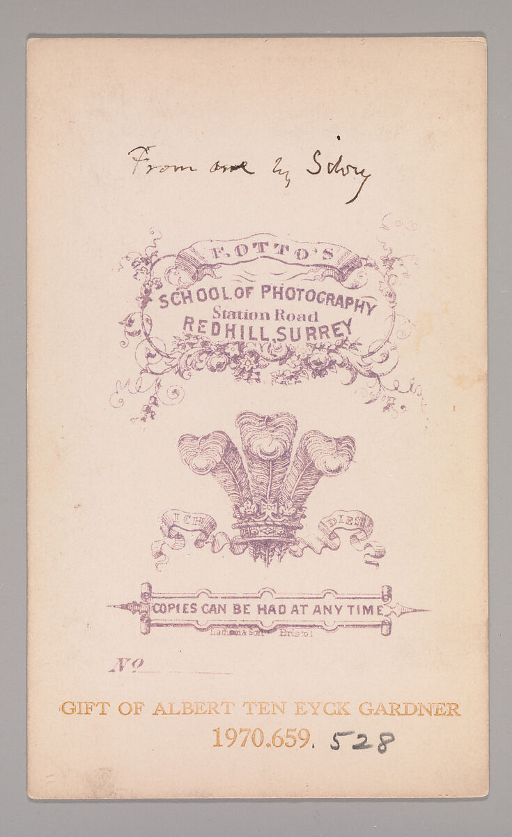 [John Linnel], Eotto's School of Photography (British, active 1860s), Albumen silver print