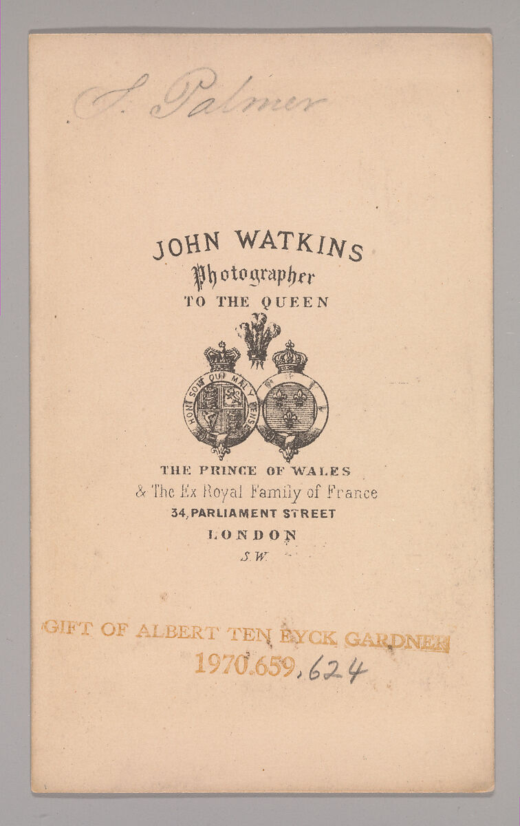 [Samuel Palmer], John and Charles Watkins (British, active 1867–71), Albumen silver print