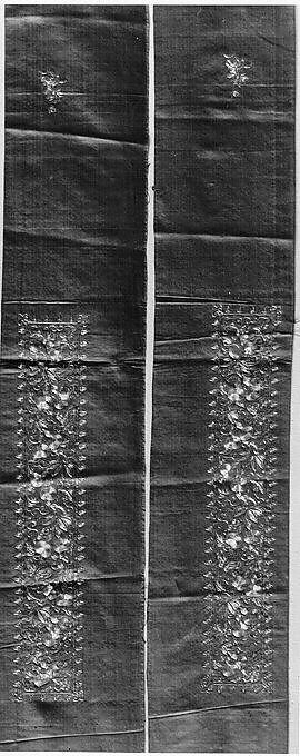 Sleeve Band, Silk, metallic thread;  on silk, China 