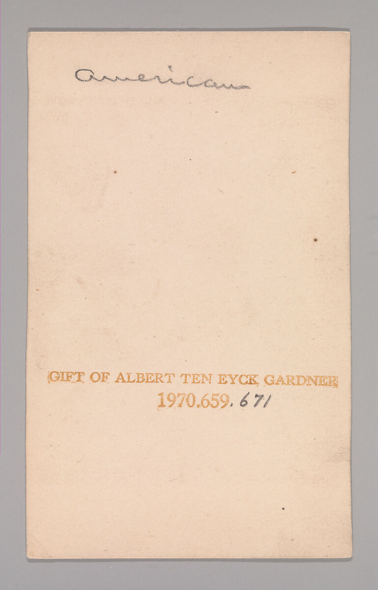 [J. Richards ?], Unknown, Albumen silver print