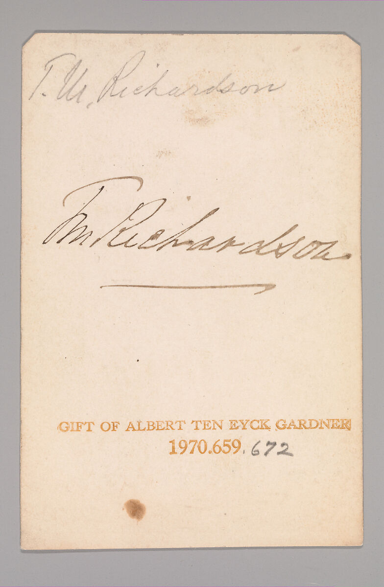 [Thomas Miles Richardson II], Unknown, Albumen silver print