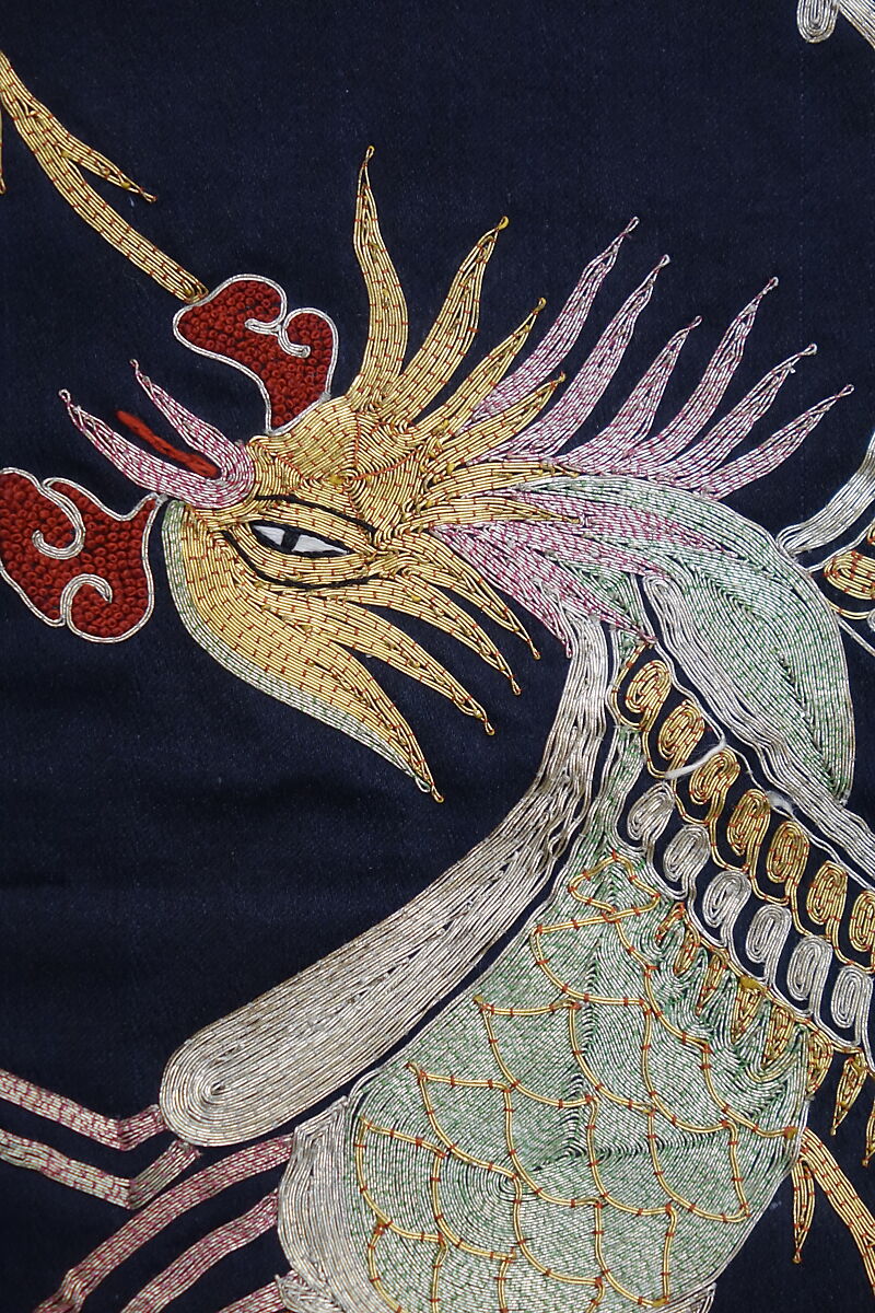 Sleeve Band, Silk, metallic thread;  on silk, China