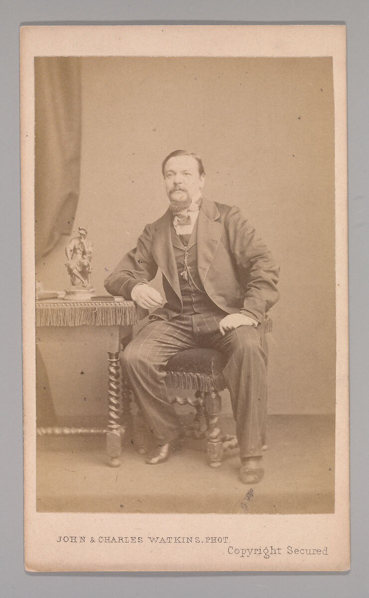 [George Augustus Sala], John and Charles Watkins (British, active 1867–71), Albumen silver print 