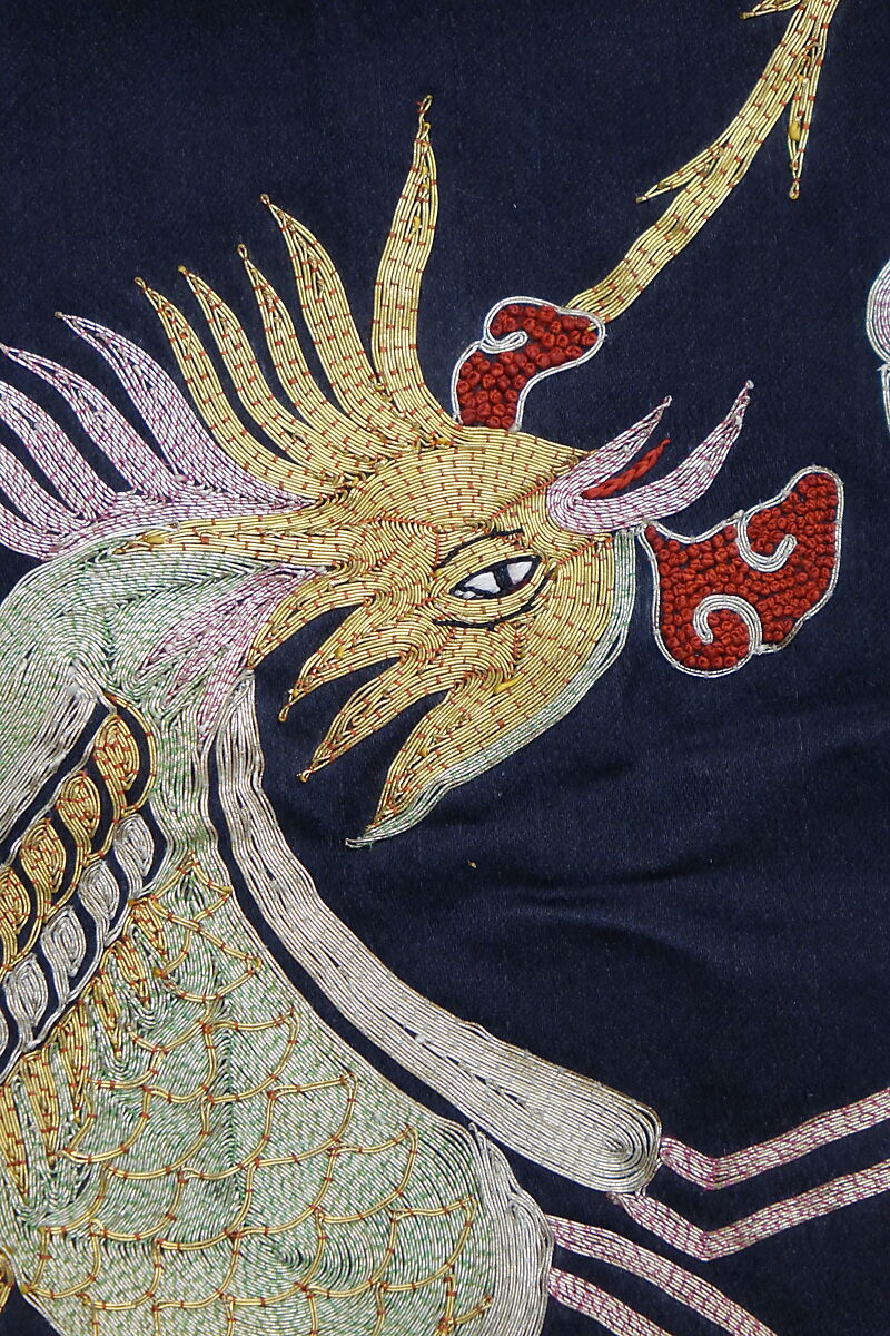 Sleeve Band, Silk, metallic thread;  on silk, China