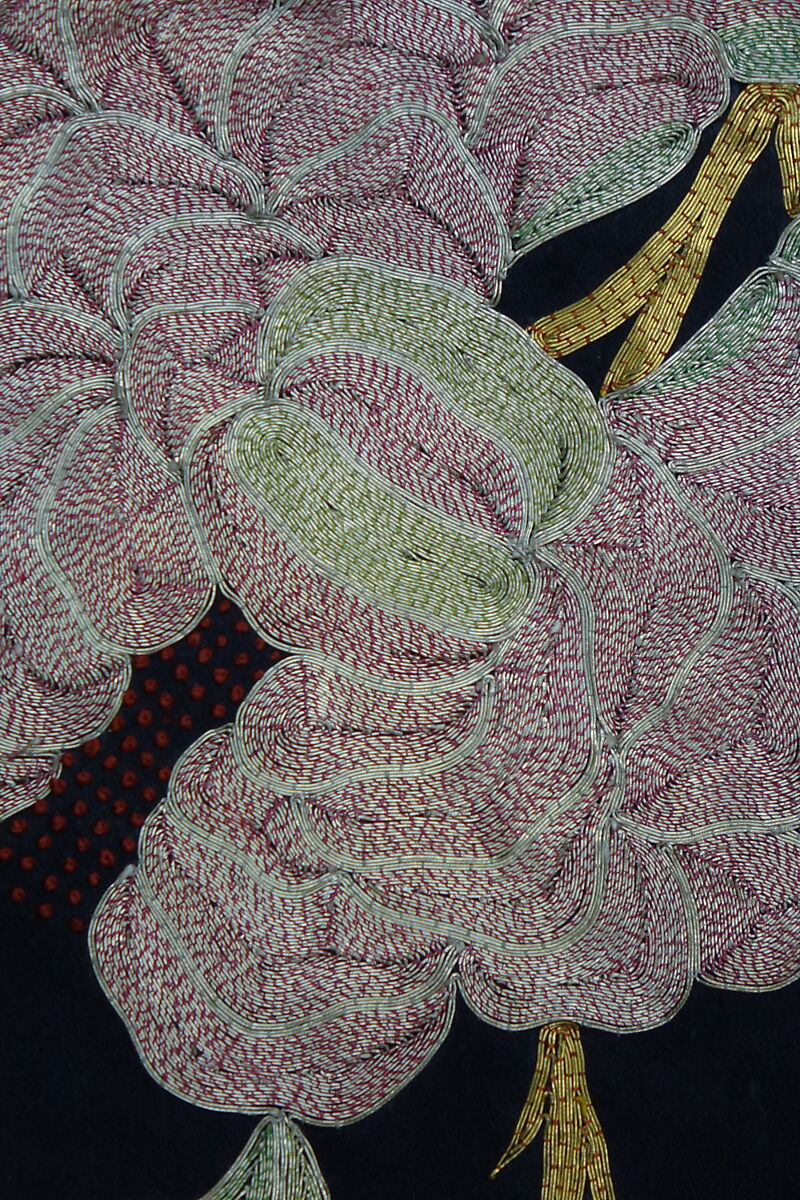 Sleeve Band, Silk, metallic thread;  on silk, China