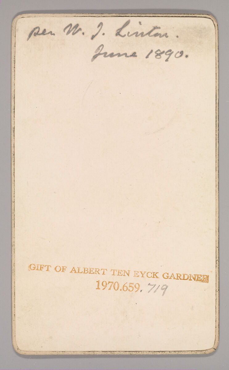 [William Bell Scott], Unknown, Albumen silver print