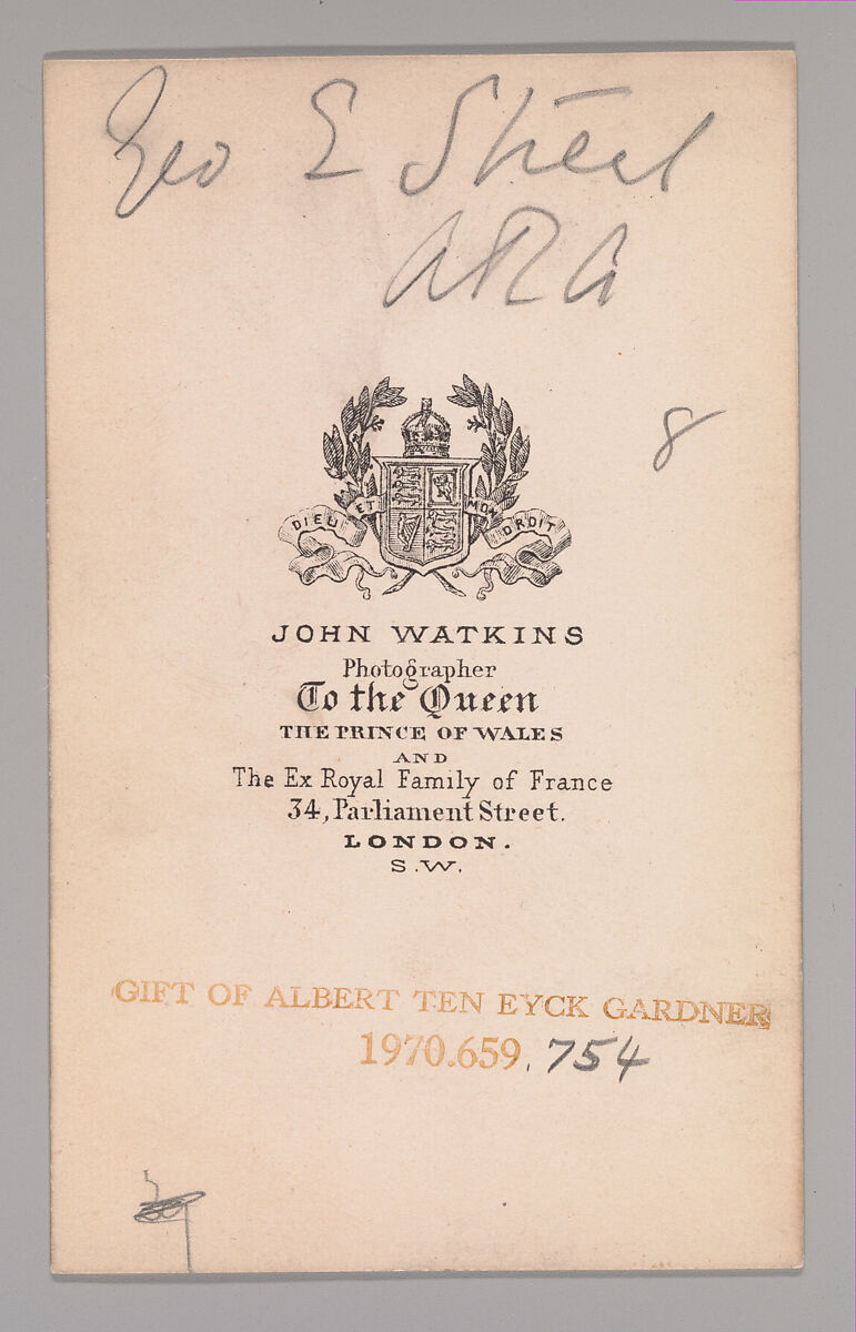 [George Edward ?], John and Charles Watkins (British, active 1867–71), Albumen silver print