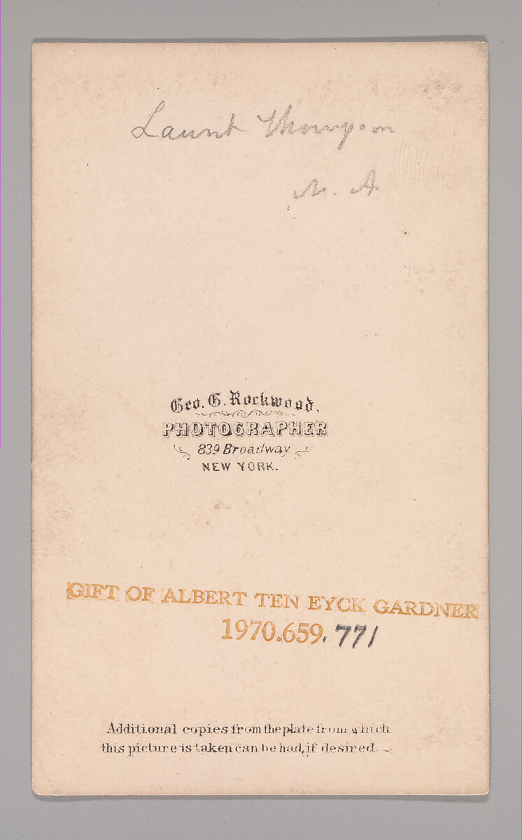 [Laurent  ?], George Gardner Rockwood (American, 1832–1911), Albumen silver print
