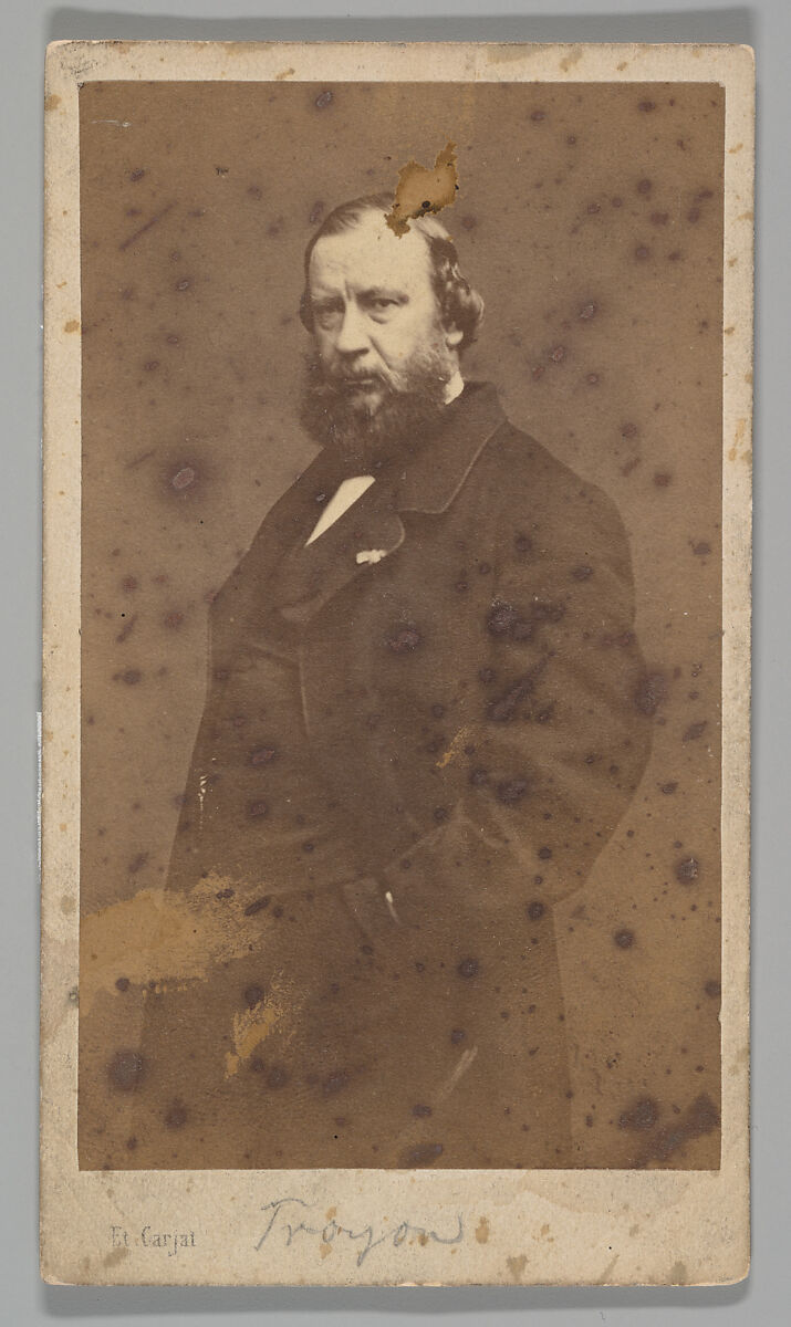 [Constant Troyon], Etienne Carjat (French, Fareins 1828–1906 Paris), Albumen silver print 