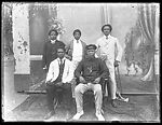 Group Portrait, Alex Agbaglo Acolatse (Togolese, Kedzi 1880–1975 Lomé), Glass, emulsion