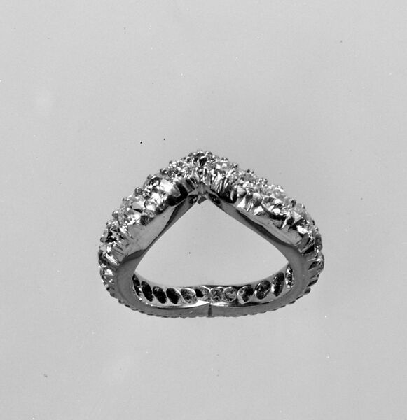 Ring, Probably Tiffany &amp; Co. (American, New York, NY, 1837–present), Gold, silver, diamonds, American