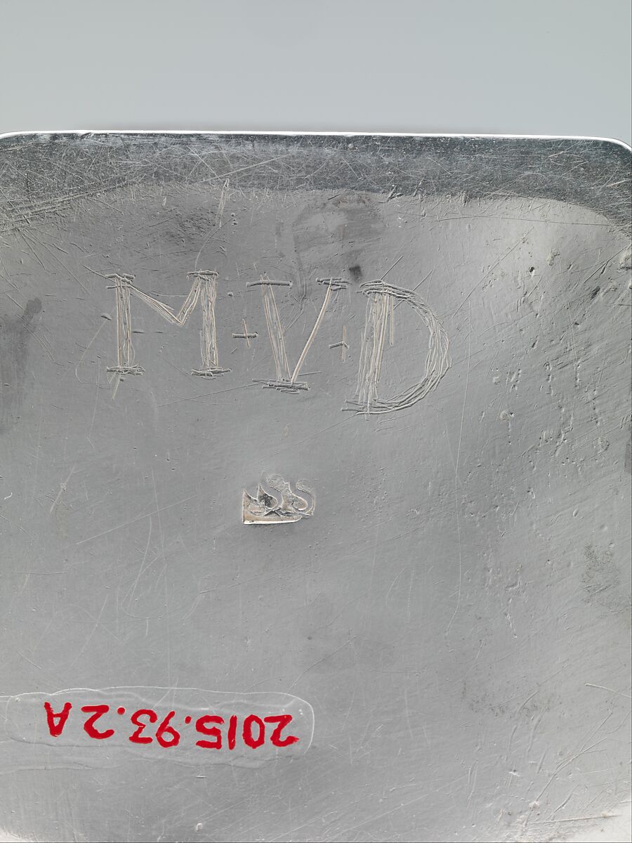 Tea Caddy, Simeon Soumaine (baptized 1685–ca. 1750), Silver