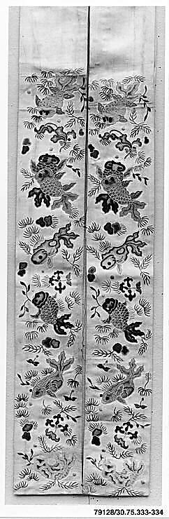 Sleeve Band, Silk;  on silk, China 