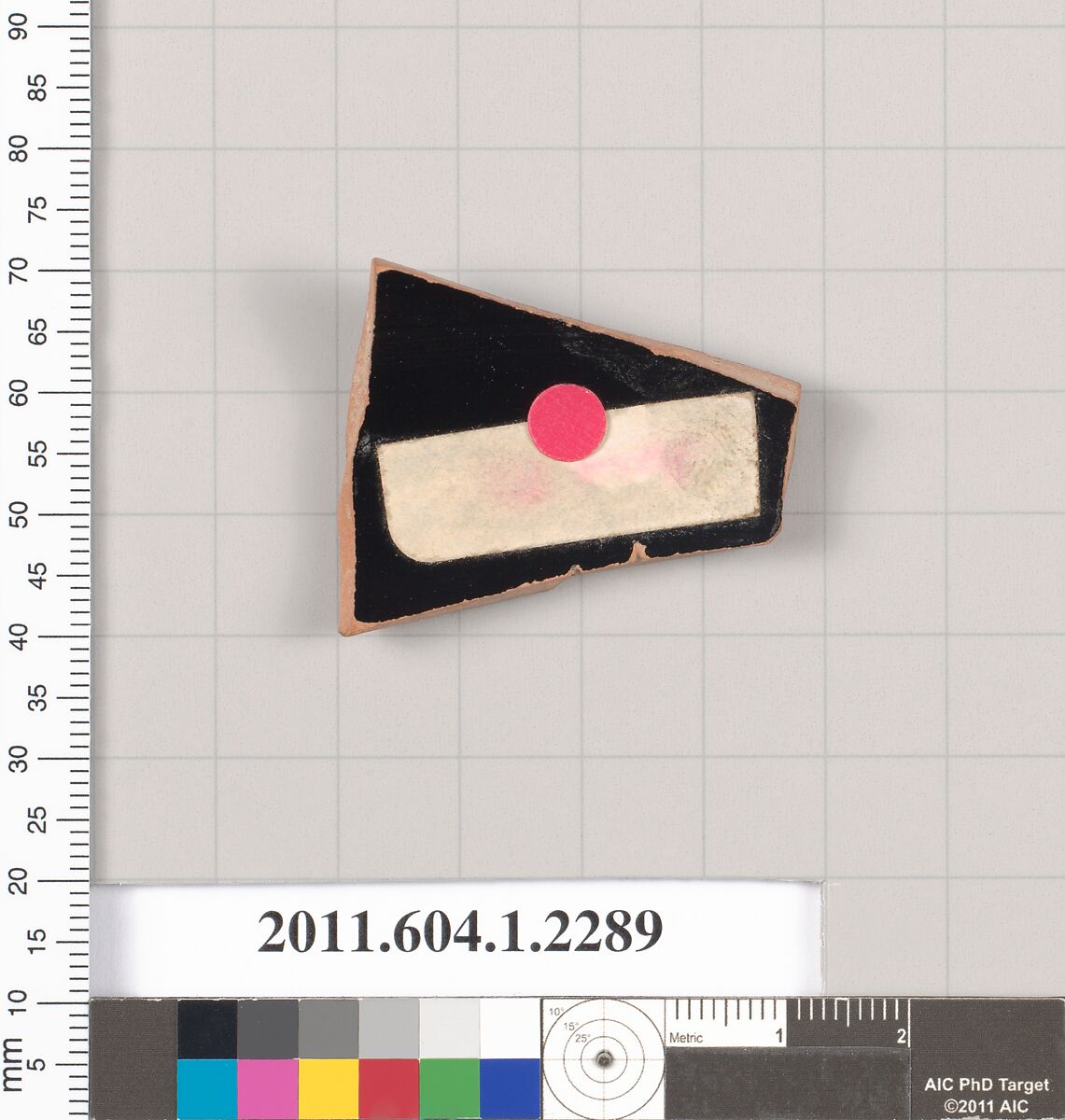 Terracotta fragment of a kylix (drinking cup), Terracotta, Greek, Attic