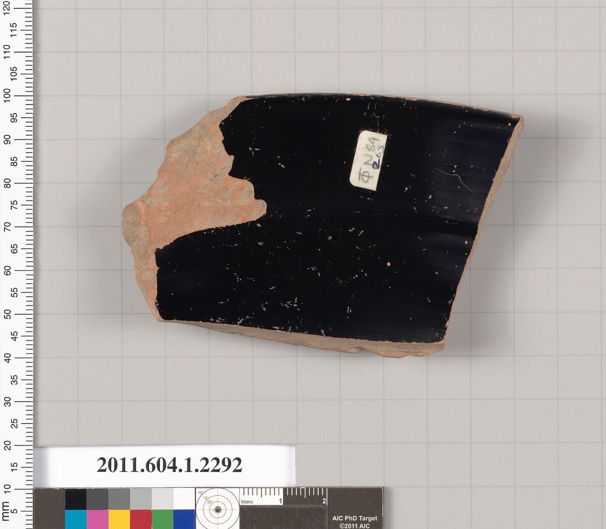 Terracotta rim fragment of a kylix (drinking cup), Terracotta, Greek, Attic