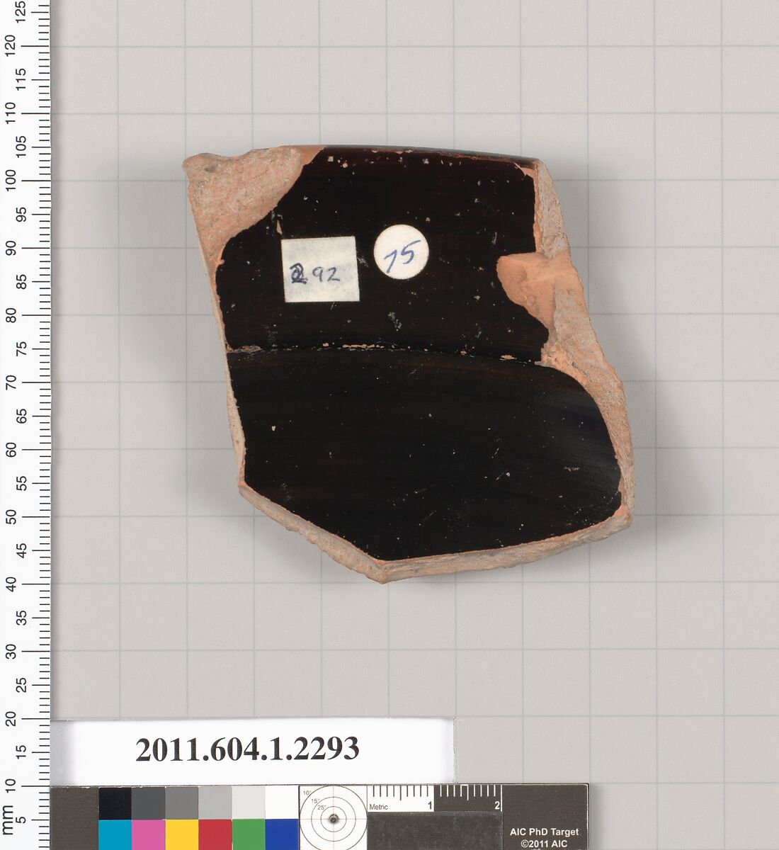 Terracotta rim fragment of a kylix (drinking cup), Terracotta, Greek, Attic