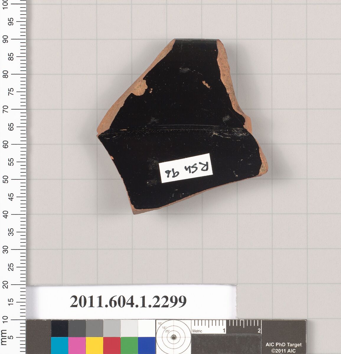 Terracotta rim fragment of a kylix (drinking cup), Terracotta, Greek, Attic
