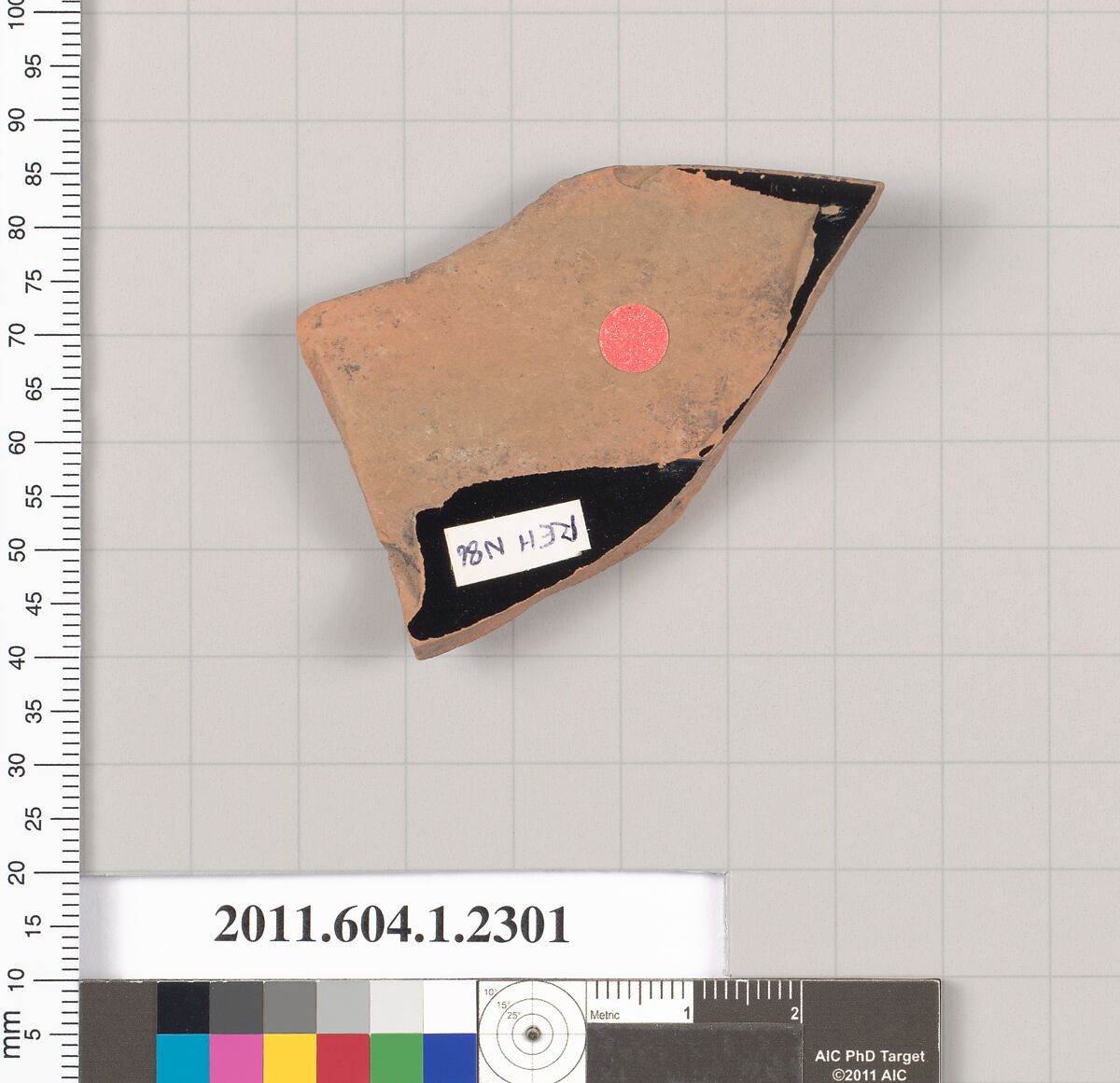 Terracotta rim fragment of a kylix (drinking cup), Terracotta, Greek, Attic