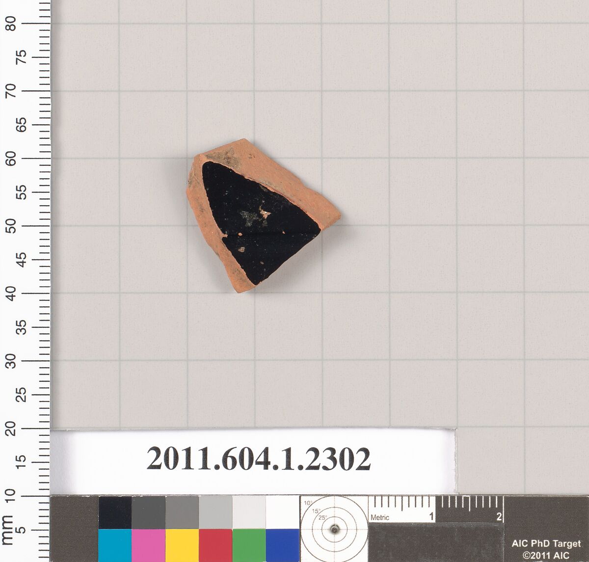 Terracotta fragment of a kylix (drinking cup), Terracotta, Greek, Attic