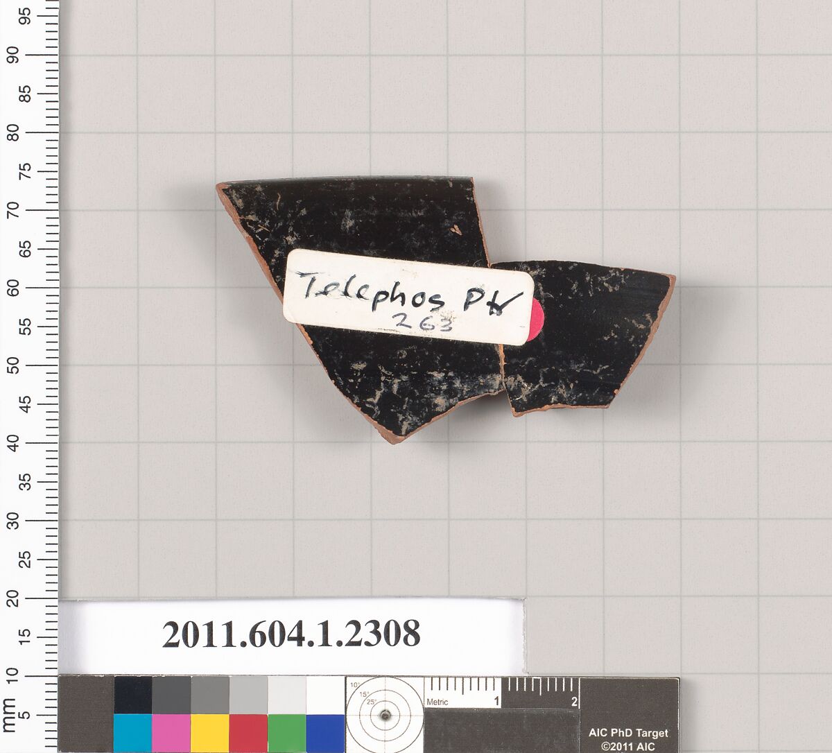 Terracotta rim fragment of a kylix (drinking cup), Attributed to the Telephos Painter [DvB], Terracotta, Greek, Attic