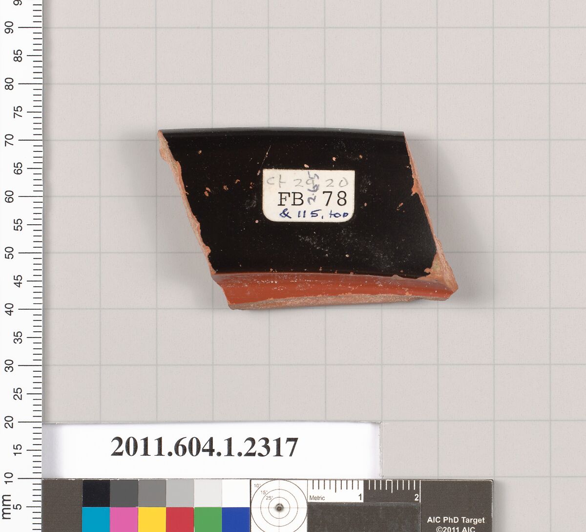 Terracotta rim fragment of a kylix (drinking cup), Terracotta, Greek, Attic