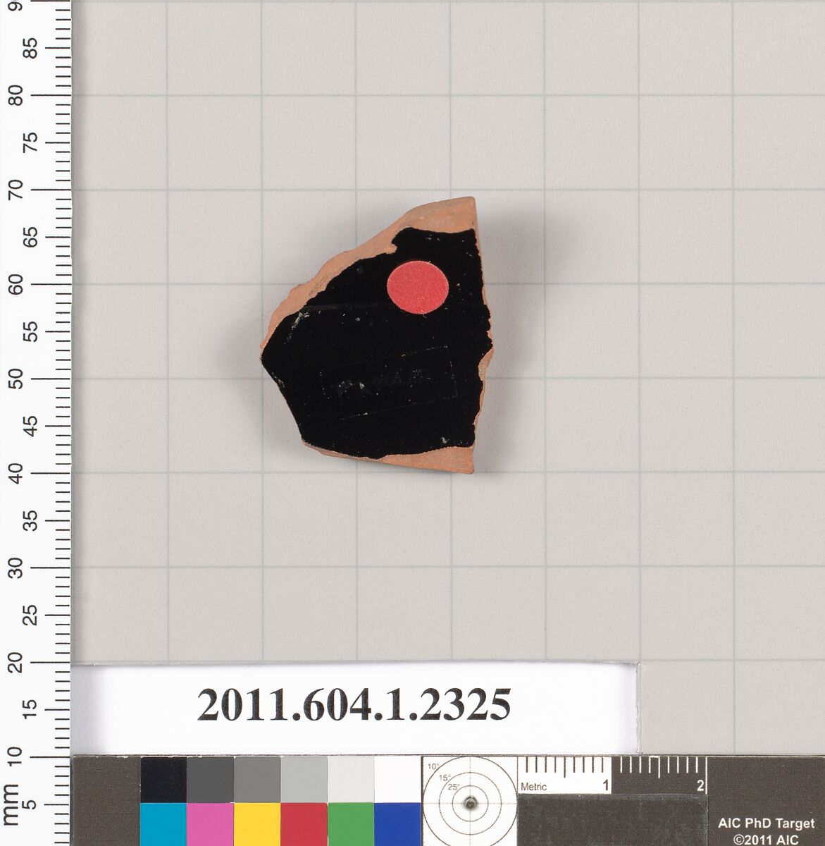 Terracotta fragment of a kylix (drinking cup), Terracotta, Greek, Attic