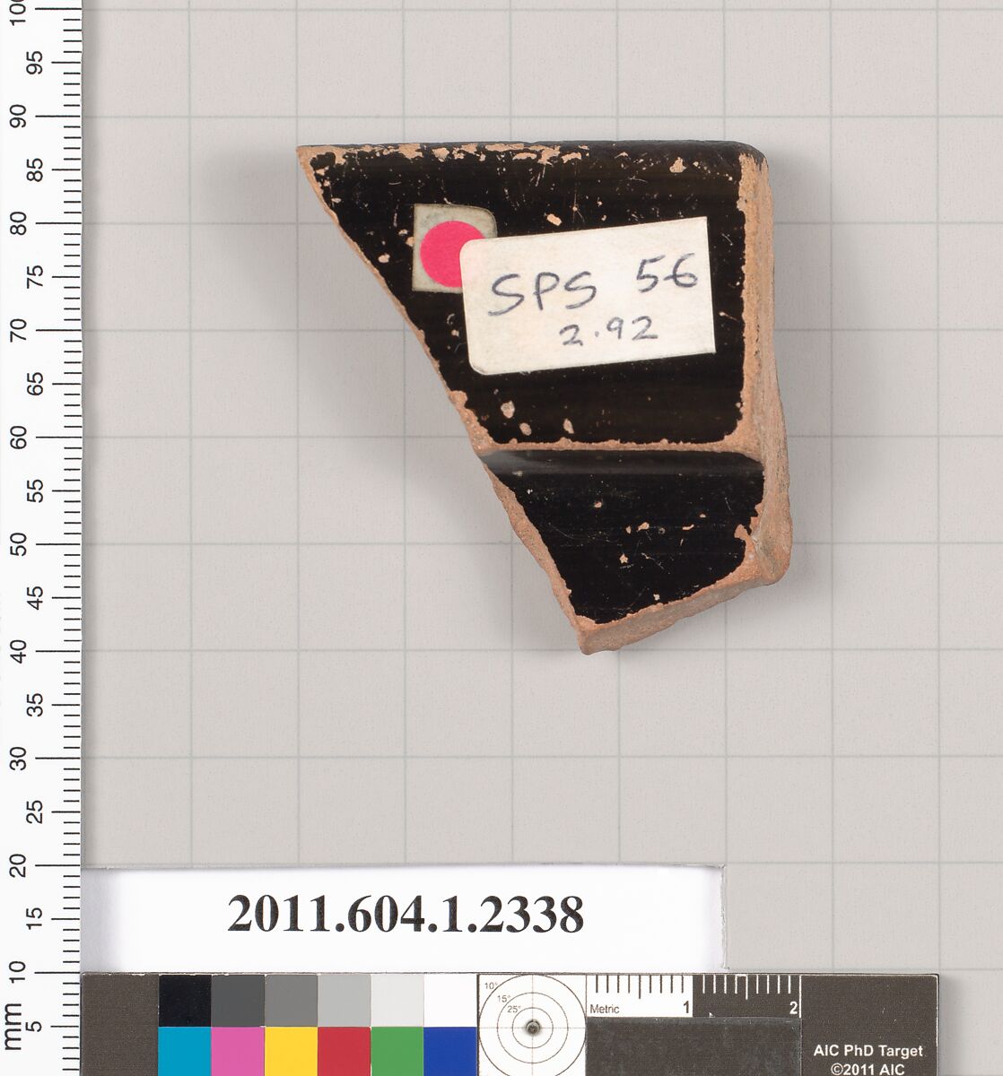 Terracotta rim fragment of a kylix (drinking cup), Terracotta, Greek, Attic