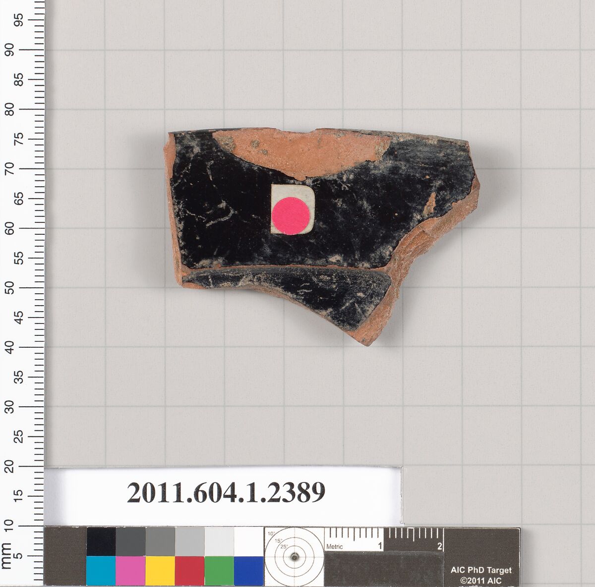Terracotta rim fragment of a kylix (drinking cup), Terracotta, Greek, Attic
