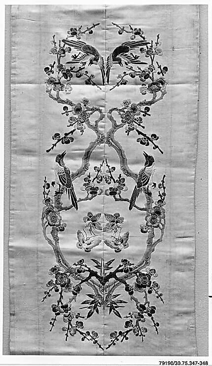 Sleeve Band, Silk;  on silk, China 