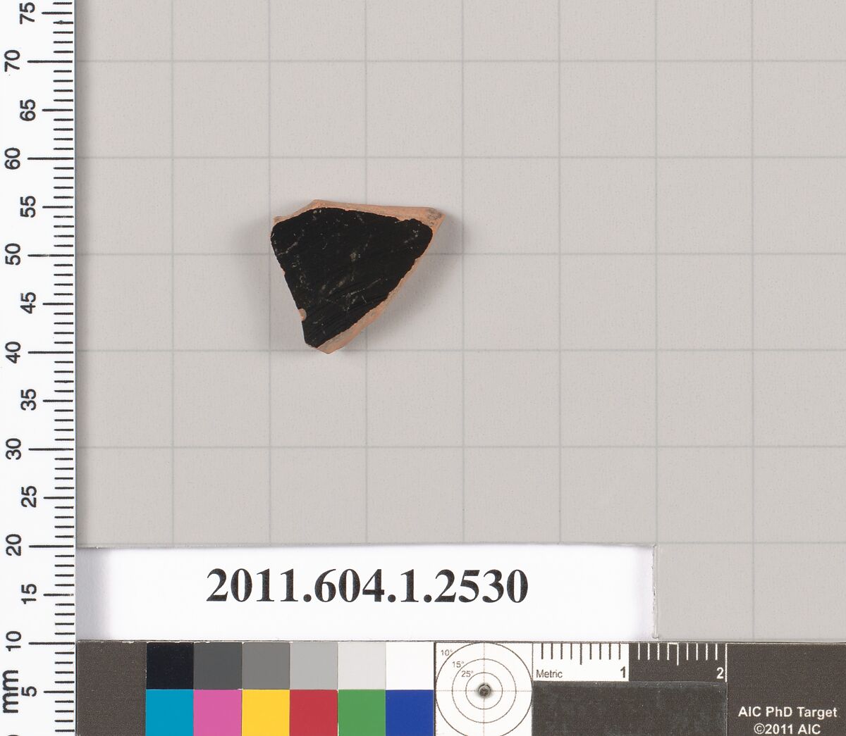 Terracotta fragment of a kylix (drinking cup), Terracotta, Greek, Attic